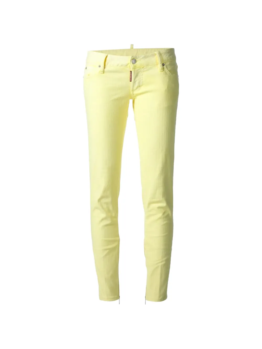 DSQUARED2 zip-detail skinny jeans - Giallo