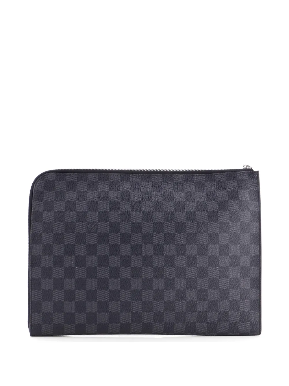 Louis Vuitton Pre-owned Zip Around Pochette Jour Damier Graphite GM Clutch Bag in Black, view 2