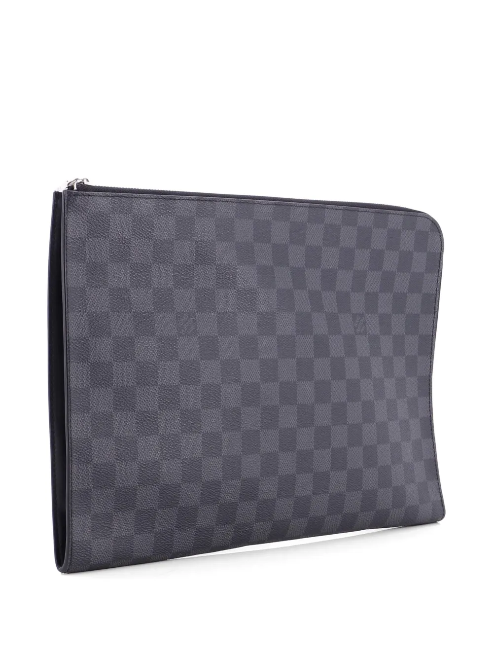 Louis Vuitton Pre-owned Zip Around Pochette Jour Damier Graphite GM Clutch Bag in Black, view 4