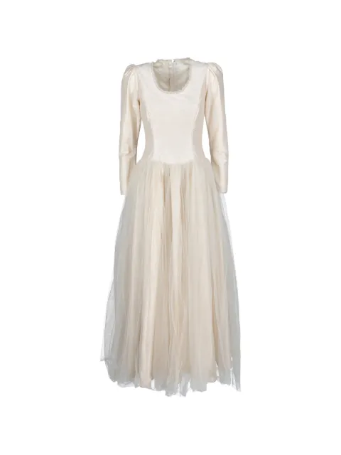 Vintage tulle overlay dress