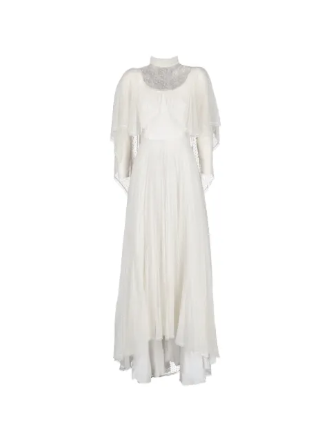 Vintage point d'esprit cape-detail dress