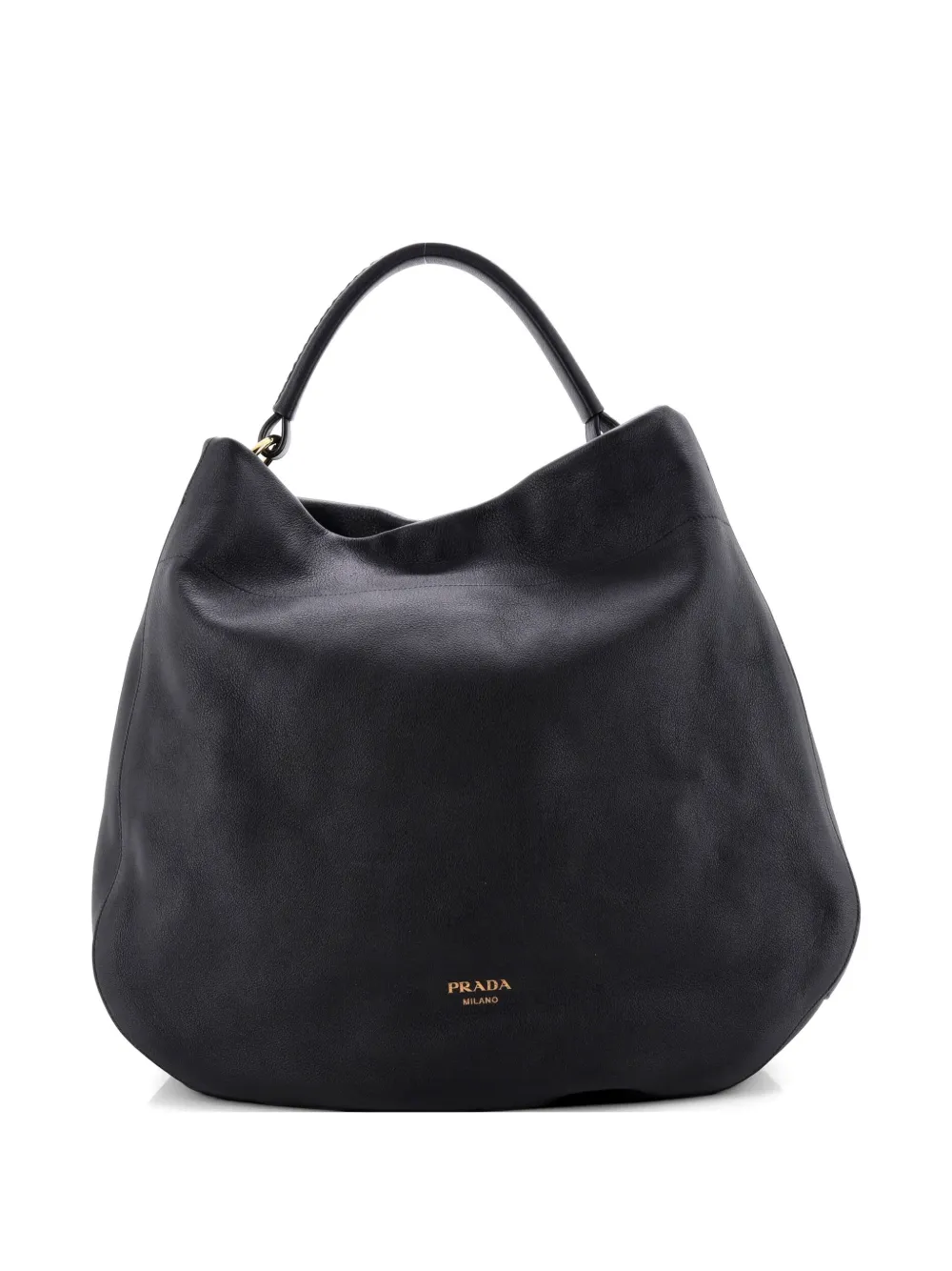 Prada Pre-Owned Slouch Leather Large hobo bag - Schwarz