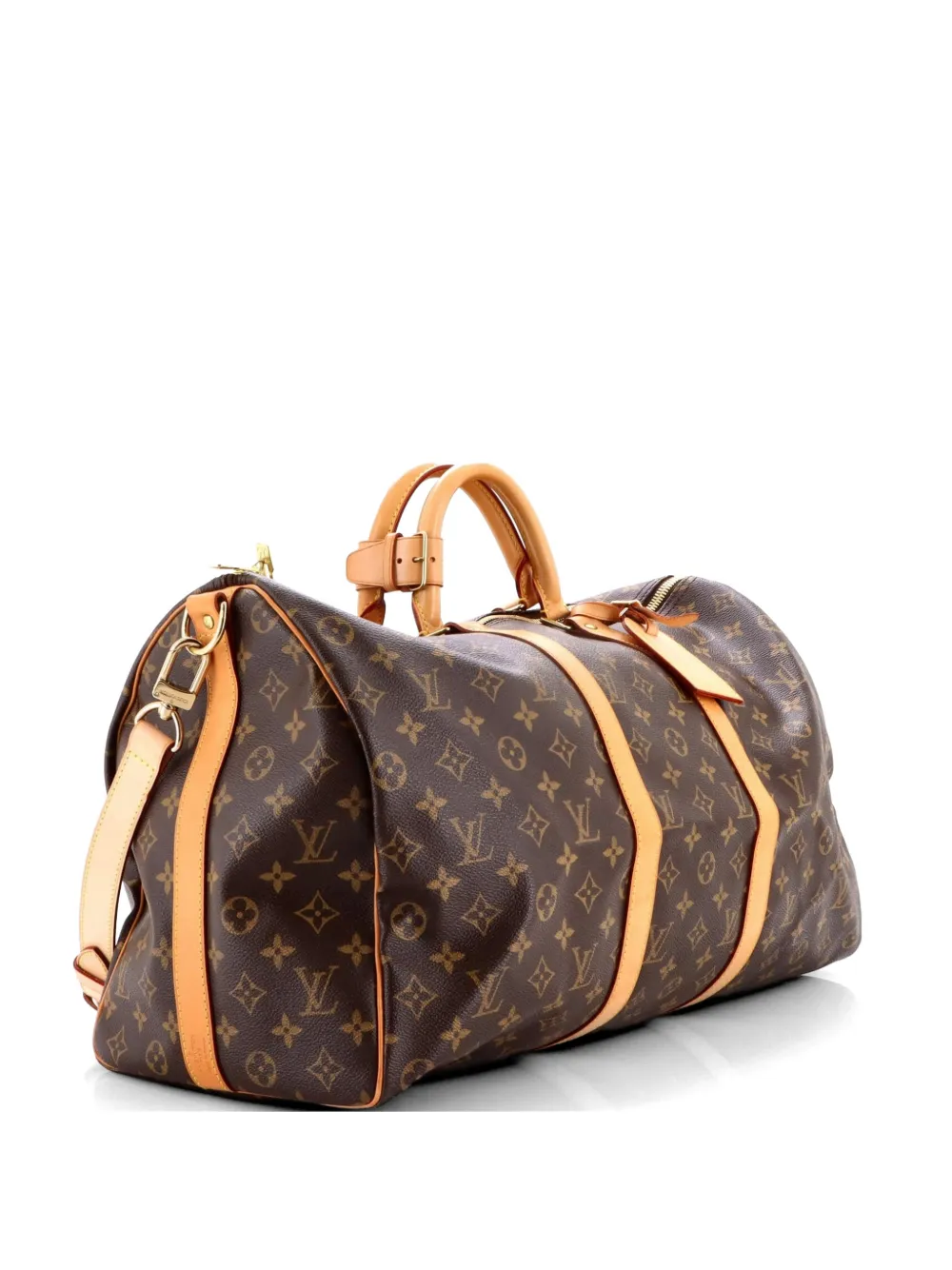 Louis Vuitton Pre-Owned Keepall Bandouliere Reisetasche aus Canvas mit Monogramm 50cm - Braun