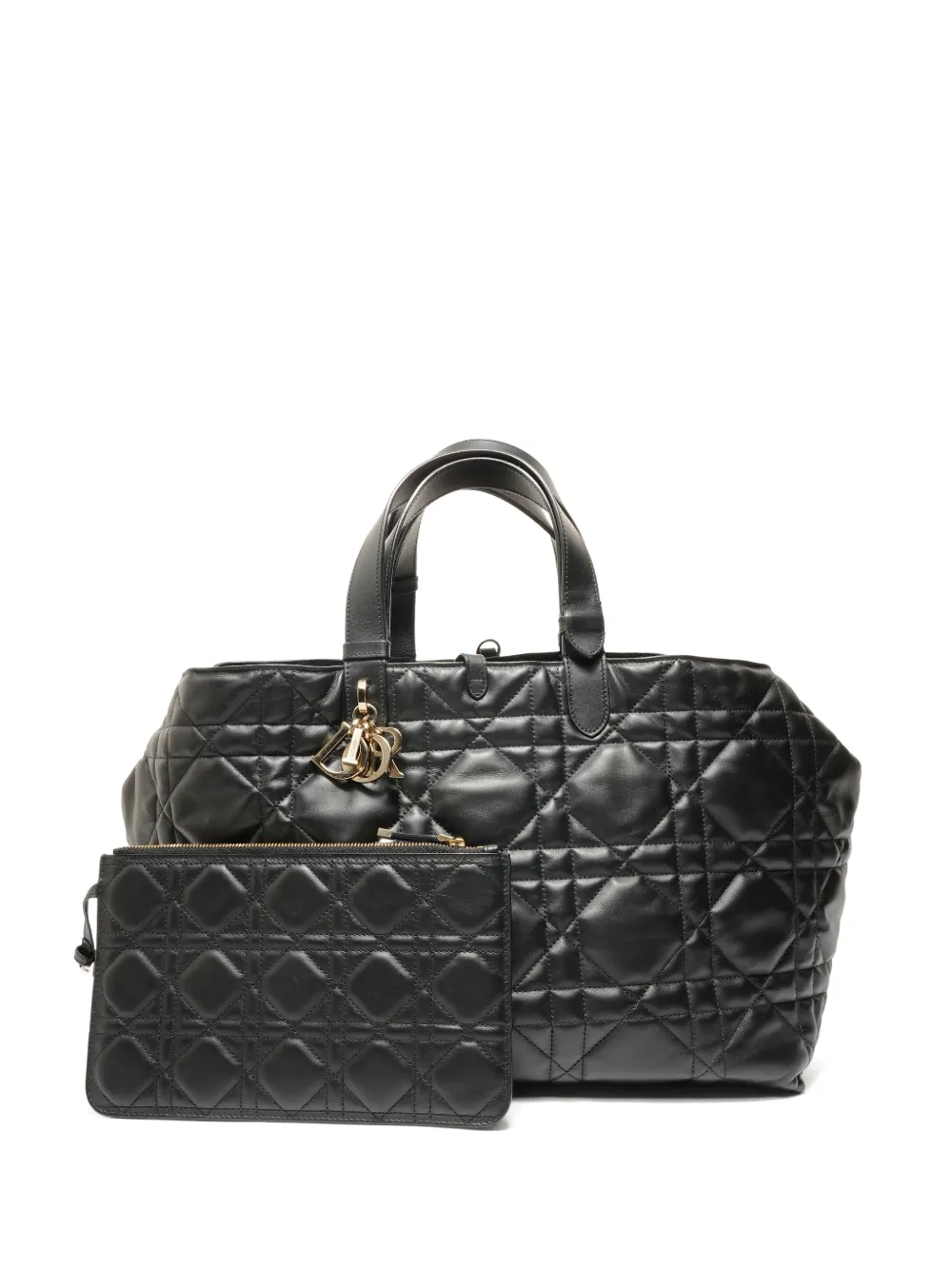 Christian Dior Pre-Owned 2019 Cannage leather tote bag - Black