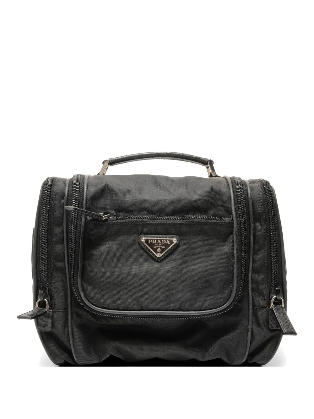 Prada Pre-Owned 2007-2013 logo-plaque carry-on bag - Nero
