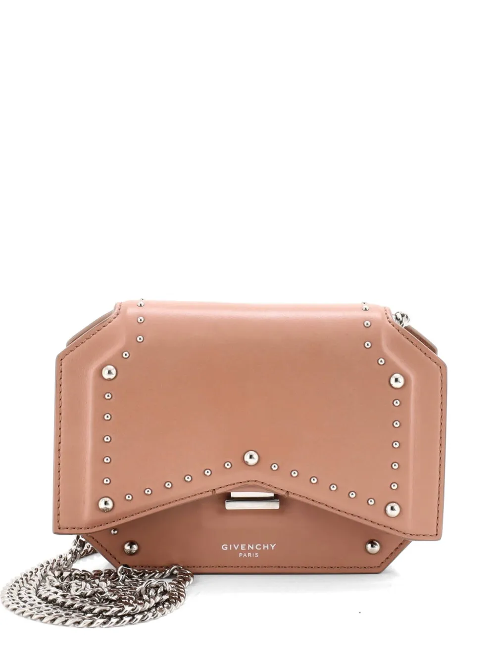 Givenchy Pre-Owned Bow Cut Chain Wallet Studded Leather crossbody bag - Toni neutri