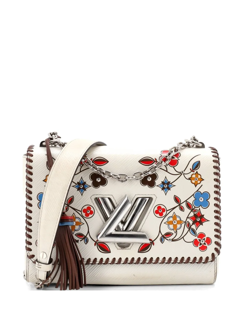 Louis Vuitton Pre-Owned Twist Handbag Limited Edition Flower Embellished Epi Leather with Whipstitch Details MM crossbody bag - Mehrfarbig
