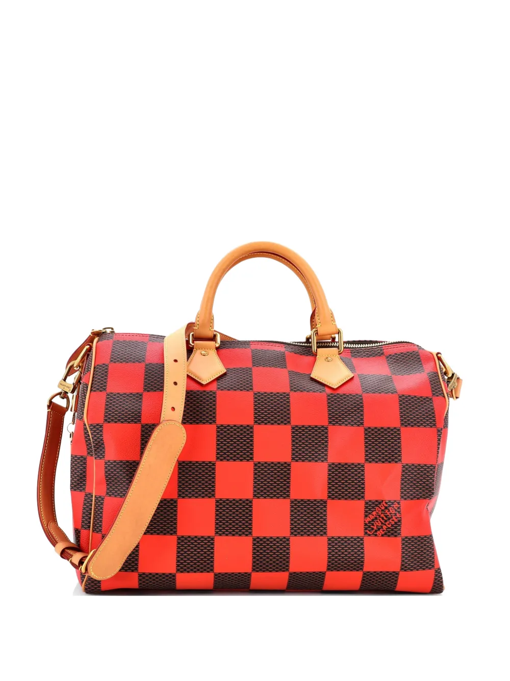 Louis Vuitton Pre-Owned Speedy Bandouliere Bag Damier Pop 40 satchel - Rosso