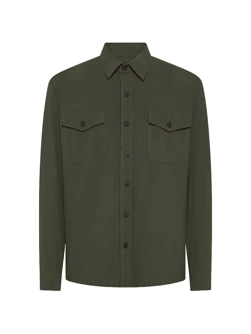 Cruna Osaka chest-pocket jacket - Verde