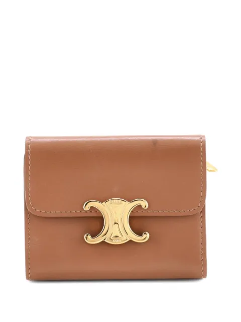 Celine Pre-Owned Triomphe Trifold Wallet Leather small wallets