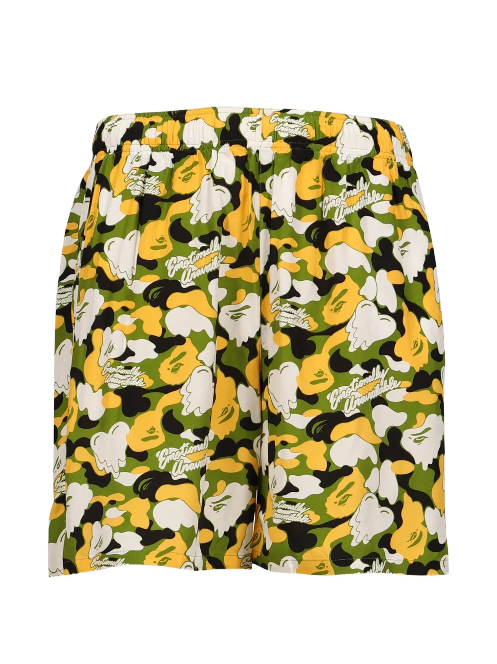 Emotionally Unavailable camouflage-print shorts - Verde