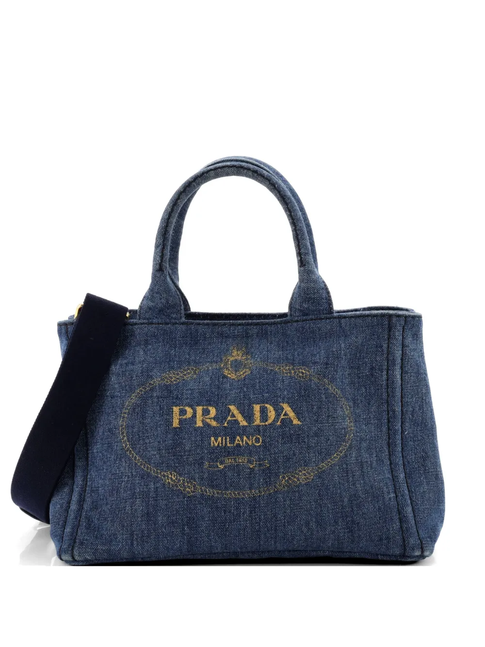 Prada Pre-Owned Canapa Convertible Denim Mini tote bag - Blau