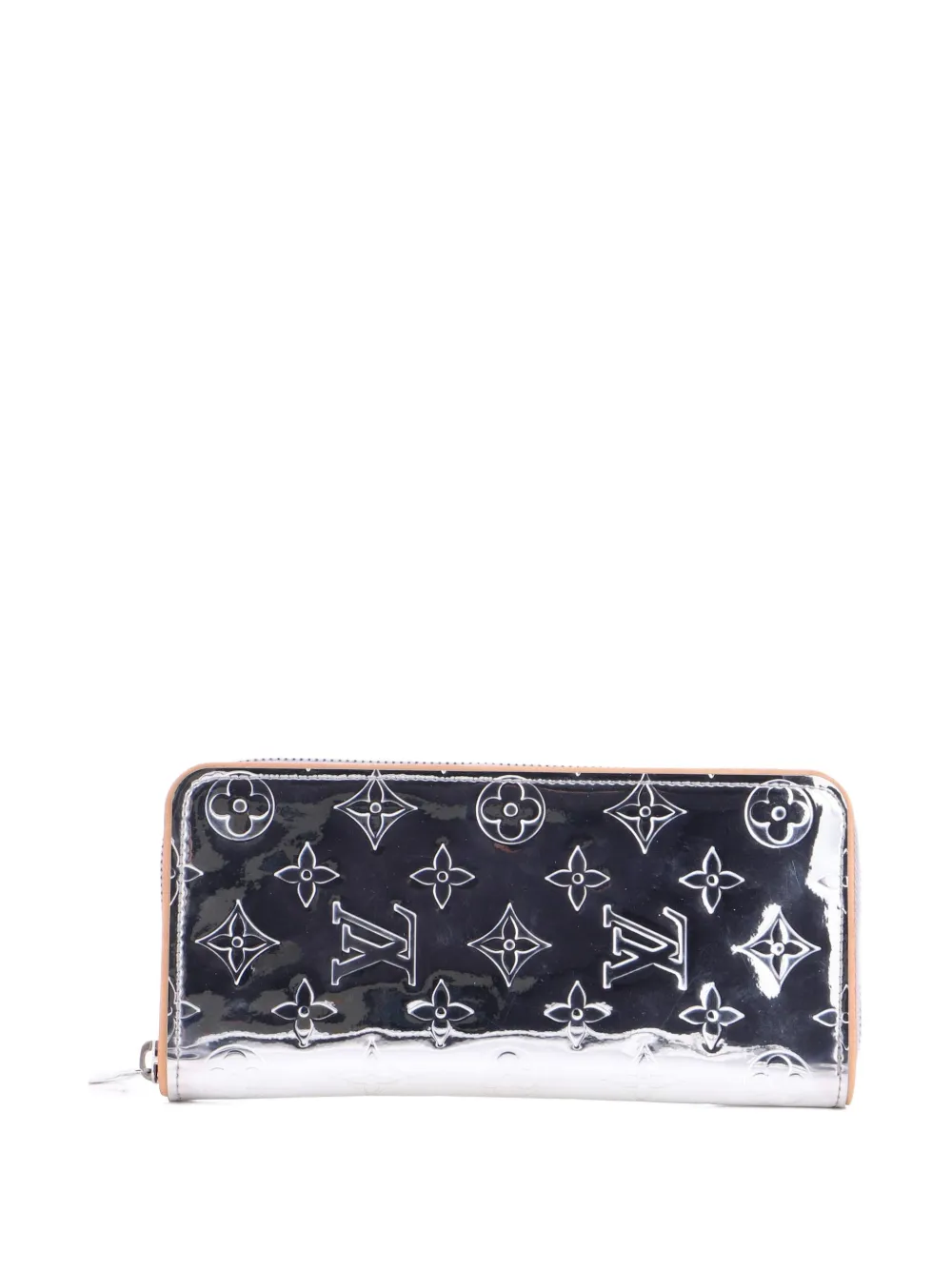 Louis Vuitton Pre-Owned Zippy Wallet Monogram Mirror Coated Canvas Vertical small wallets - Silver