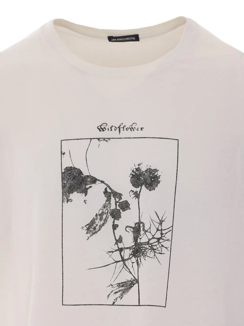 Ann Demeulemeester floral-print T-shirt | White | FARFETCH MY