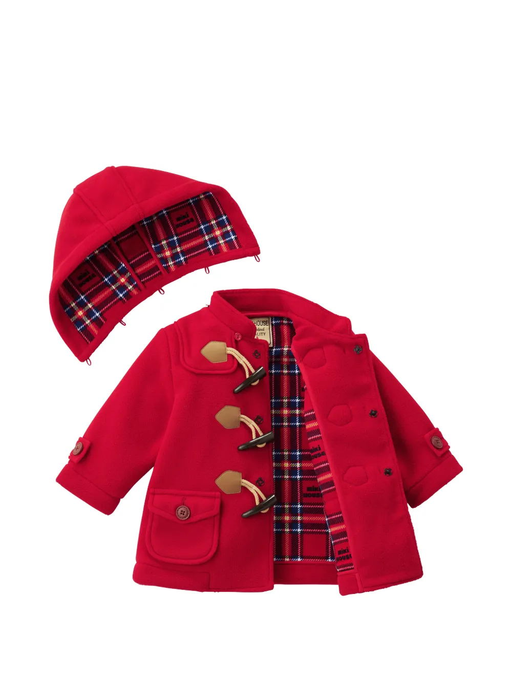 Miki House Jas met capuchon Rood
