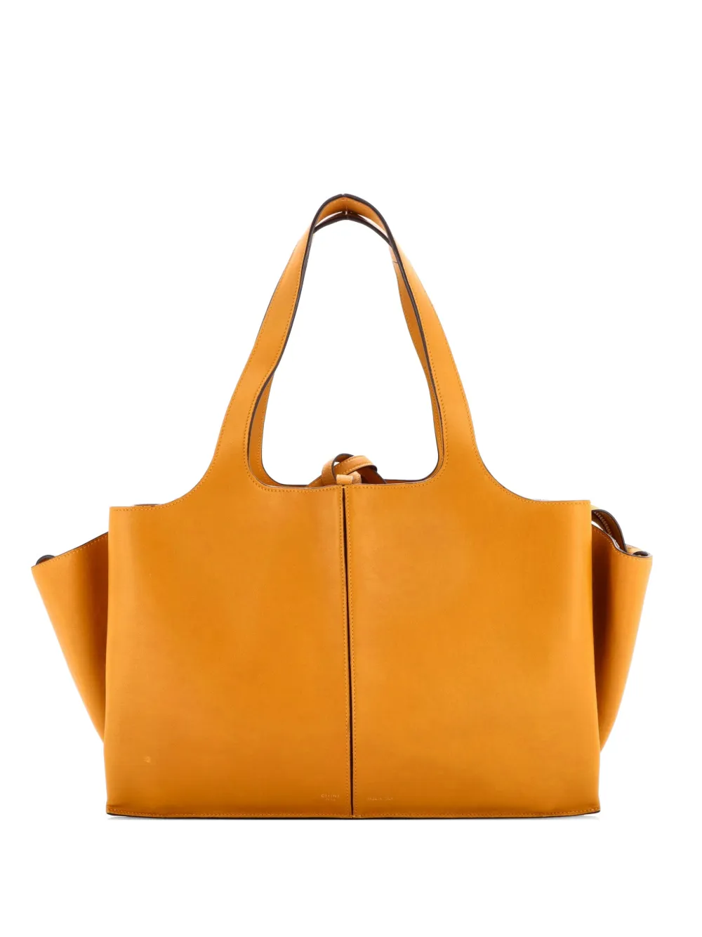 Celine Pre-Owned Tri-Fold Smooth Calfskin Medium shoulder bag - Gelb