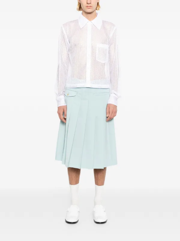 Comme Des Garçons Homme Plus メッシュ ロングスリーブ シャツ