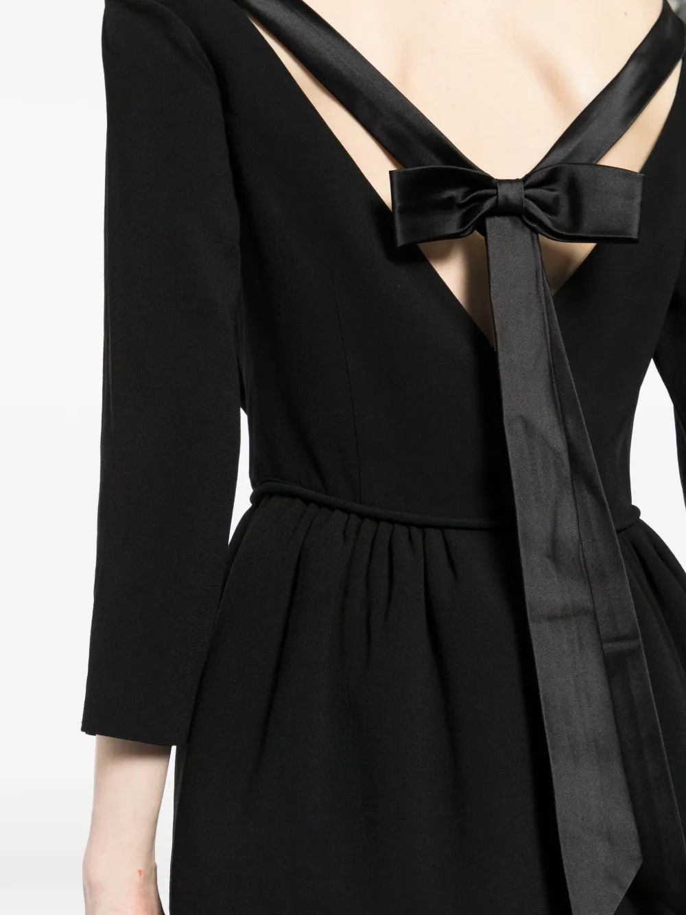 DSQUARED2 Jurk met cropped hals en cropped mouwen Zwart