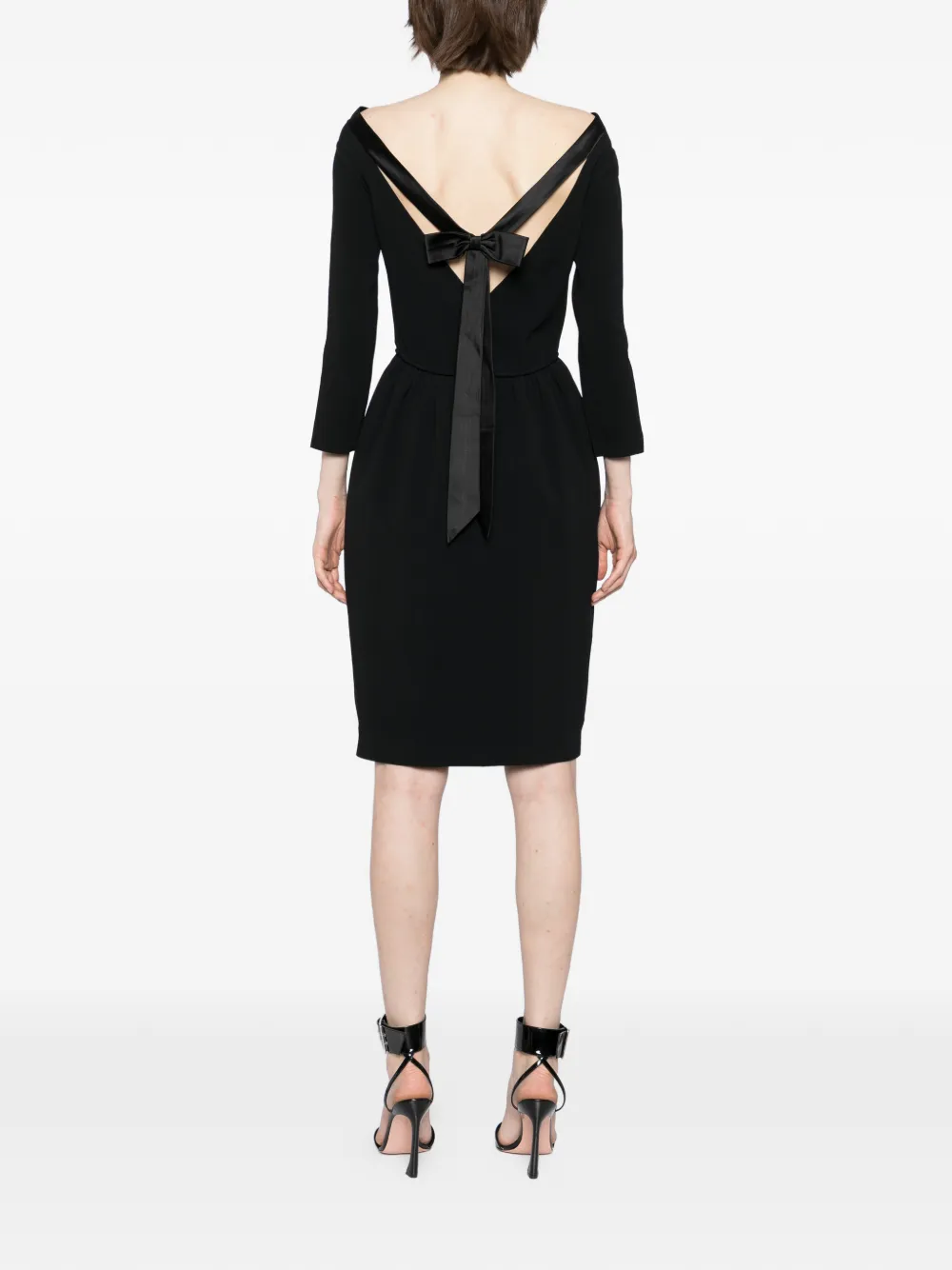 DSQUARED2 Jurk met cropped hals en cropped mouwen Zwart
