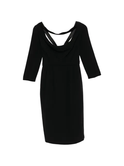 DSQUARED2 cowl-neck three-quarter-sleeve dress