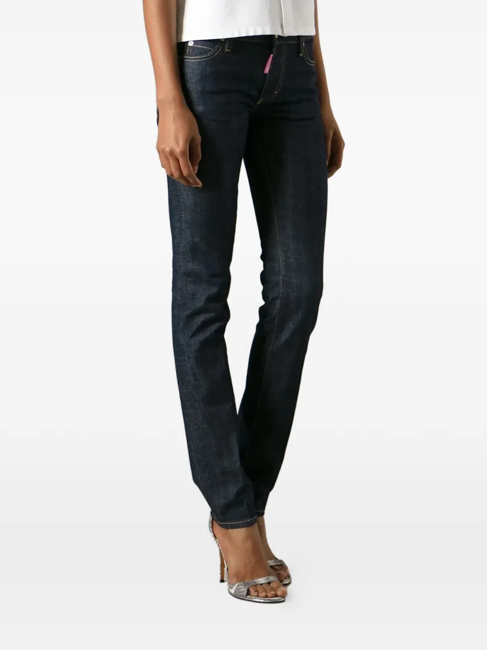 DSQUARED2 Jeans met luipaardprint Blauw