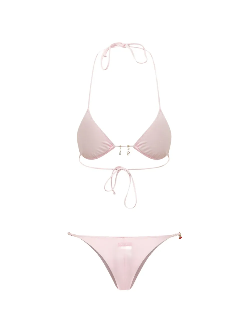MC2 Saint Barth Triangel bikini verfraaid met bedel Roze