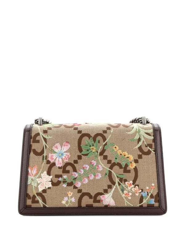 Gucci Pre-Owned Dionysus Bag Embroidered Jumbo GG Canvas Small