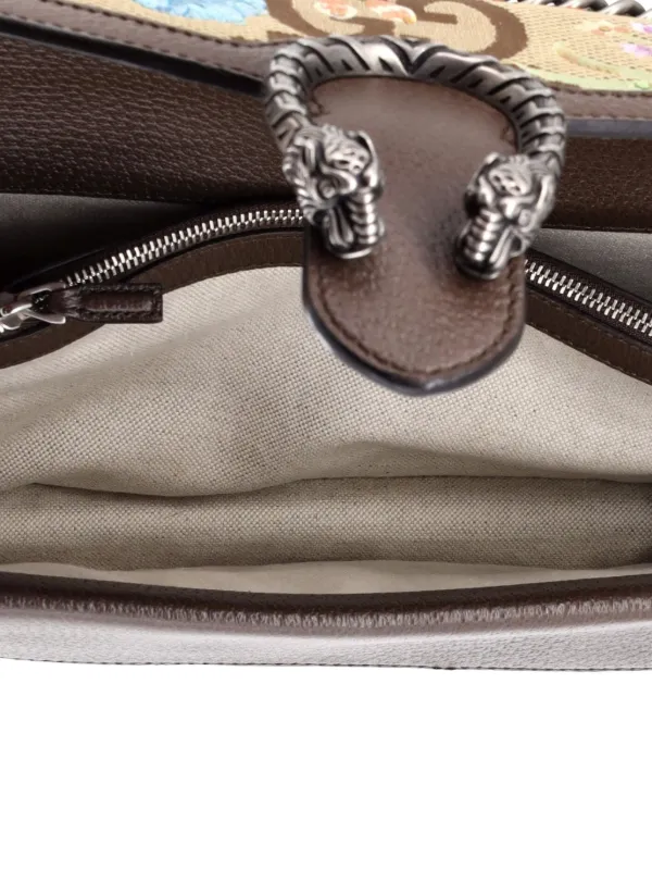 Gucci Pre-Owned Dionysus Bag Embroidered Jumbo GG Canvas Small