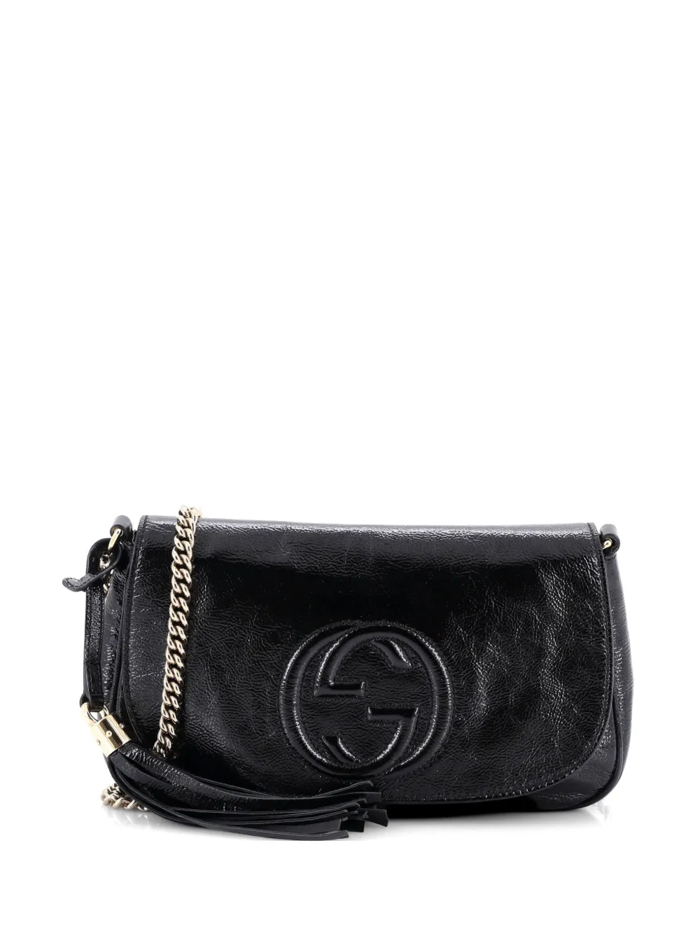 Gucci Pre-Owned Soho Chain Patent Medium crossbody bag - Schwarz