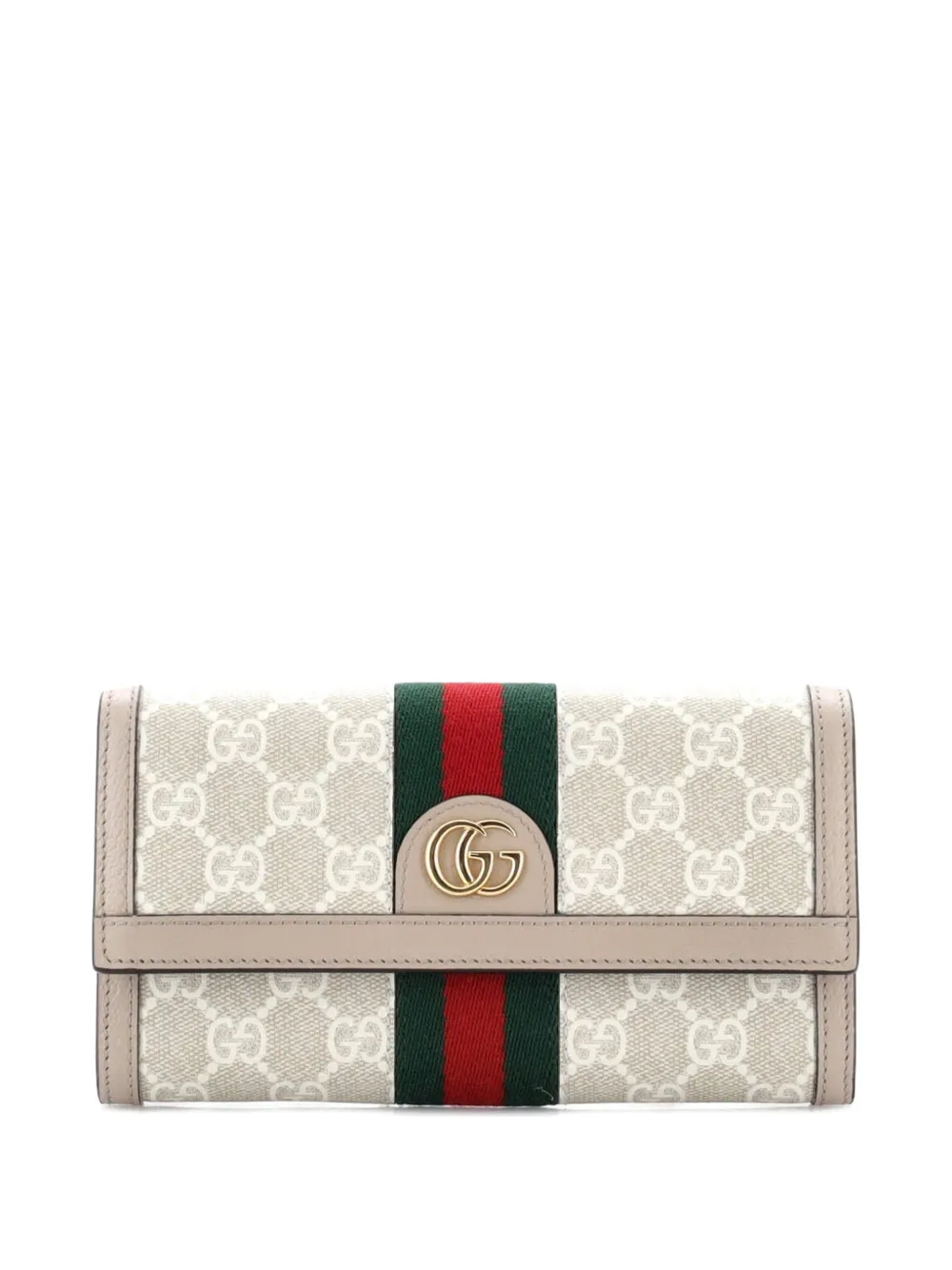 Gucci Pre-Owned Ophidia Continental Wallet GG Coated Canvas small wallets - Nude