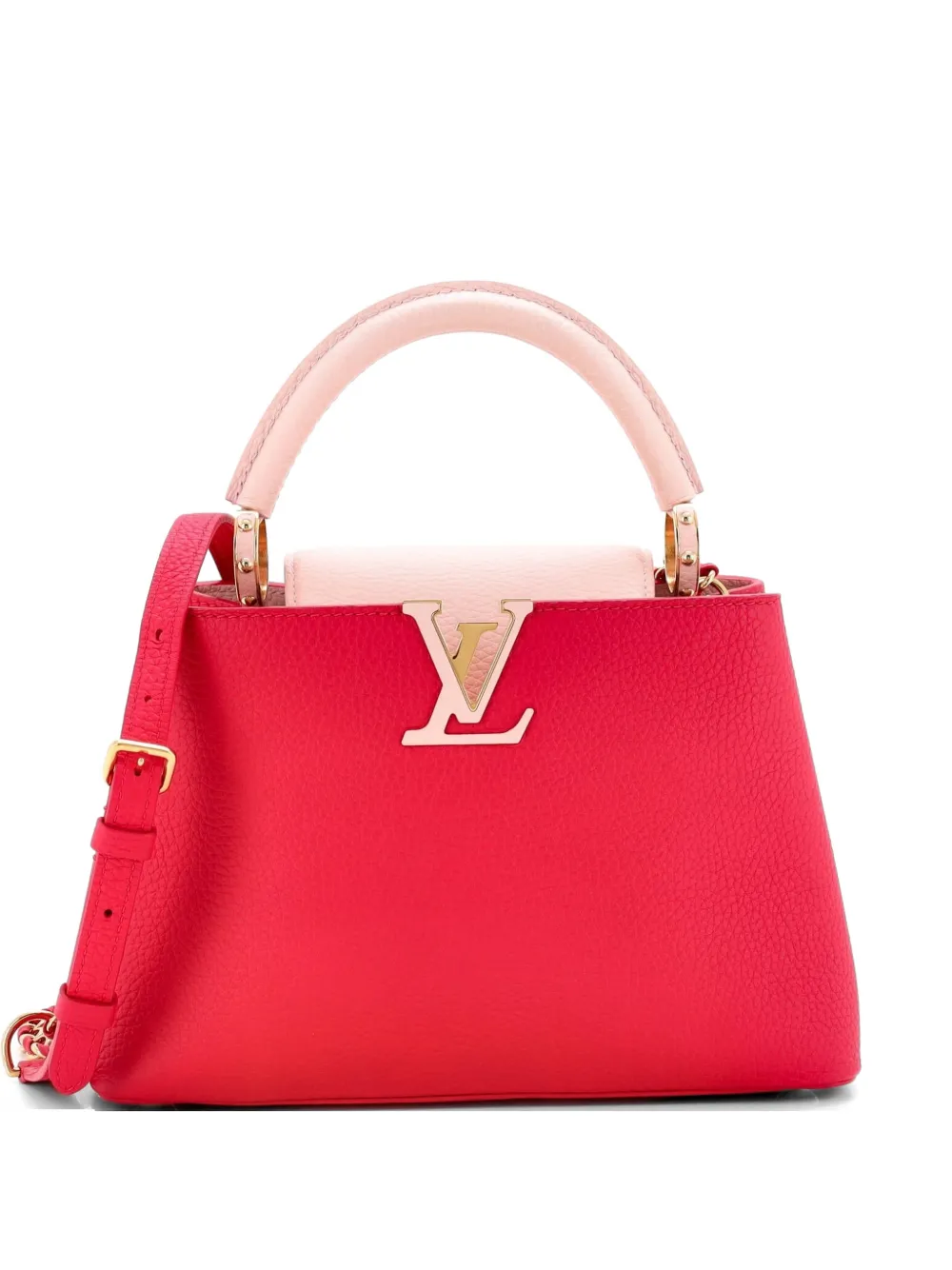 Louis Vuitton Pre-Owned Braided Chain Capucines Bag Taurillion Leather BB satchel - Rosa