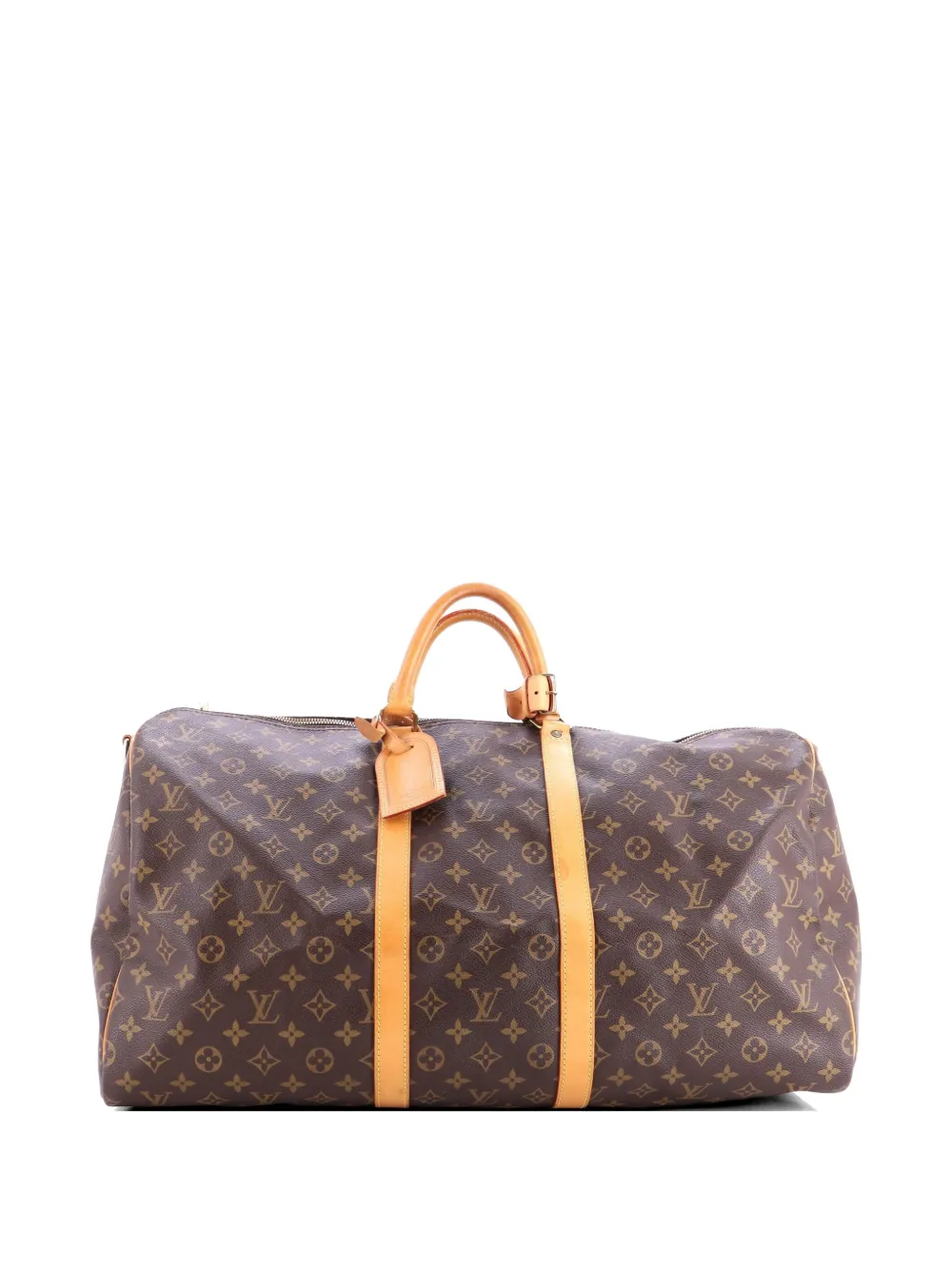 Louis Vuitton Pre-Owned Keepall Bandouliere Bag Monogram Canvas 55 travel bag - Marrone