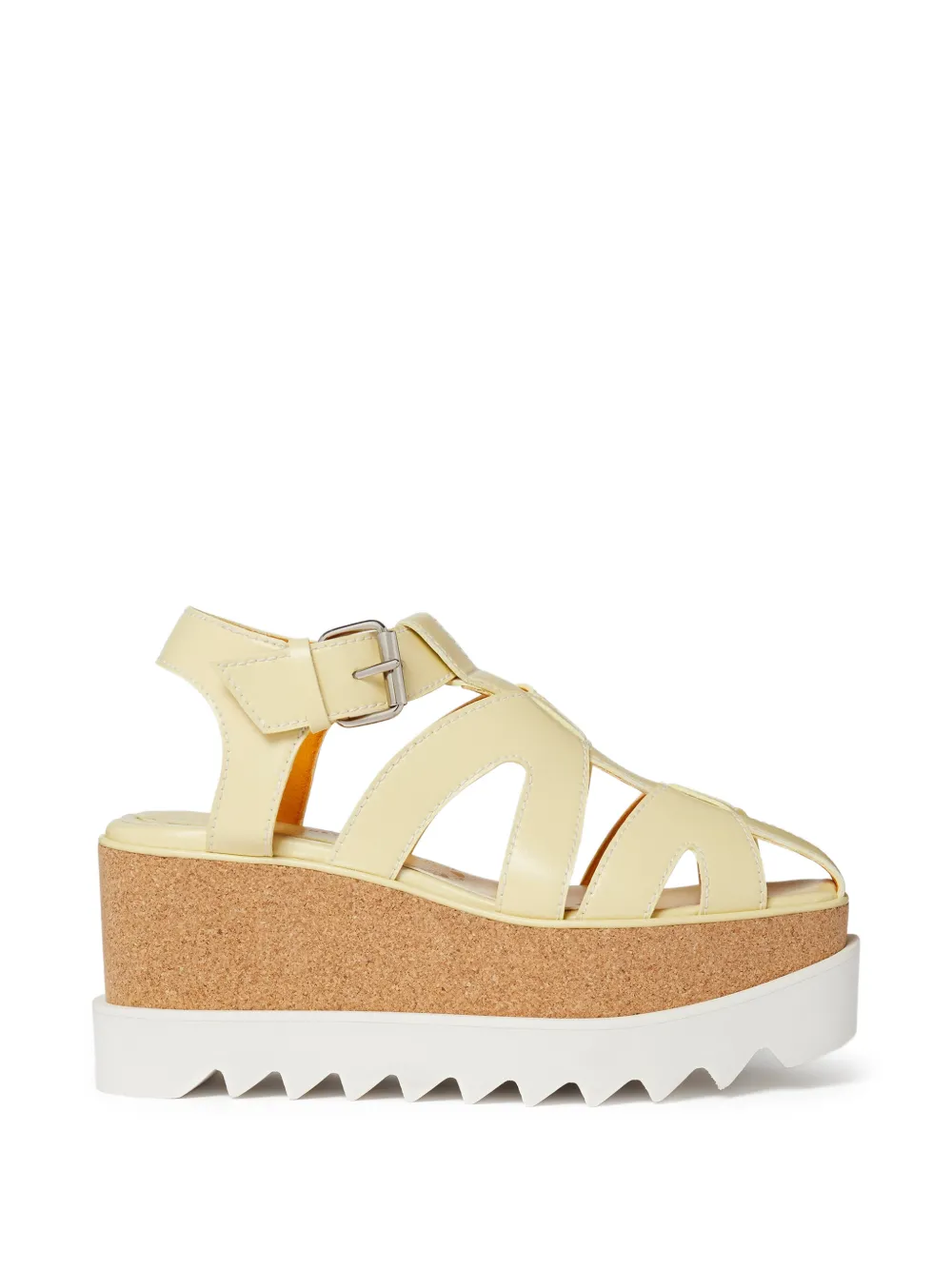 Stella McCartney Elyse Veuve platform sandals Geel