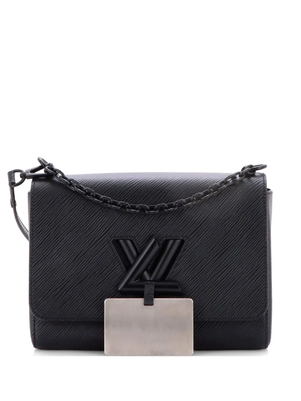 Louis Vuitton Pre-Owned Braided Chain Twist Bag Epi Leather MM crossbody bag - Black