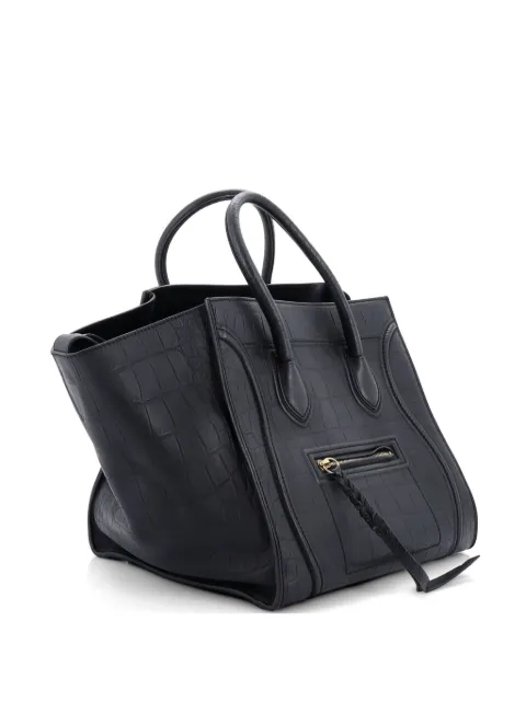 Celine Pre-Owned Phantom Bag Crocodile Embossed Leather Medium tote bag