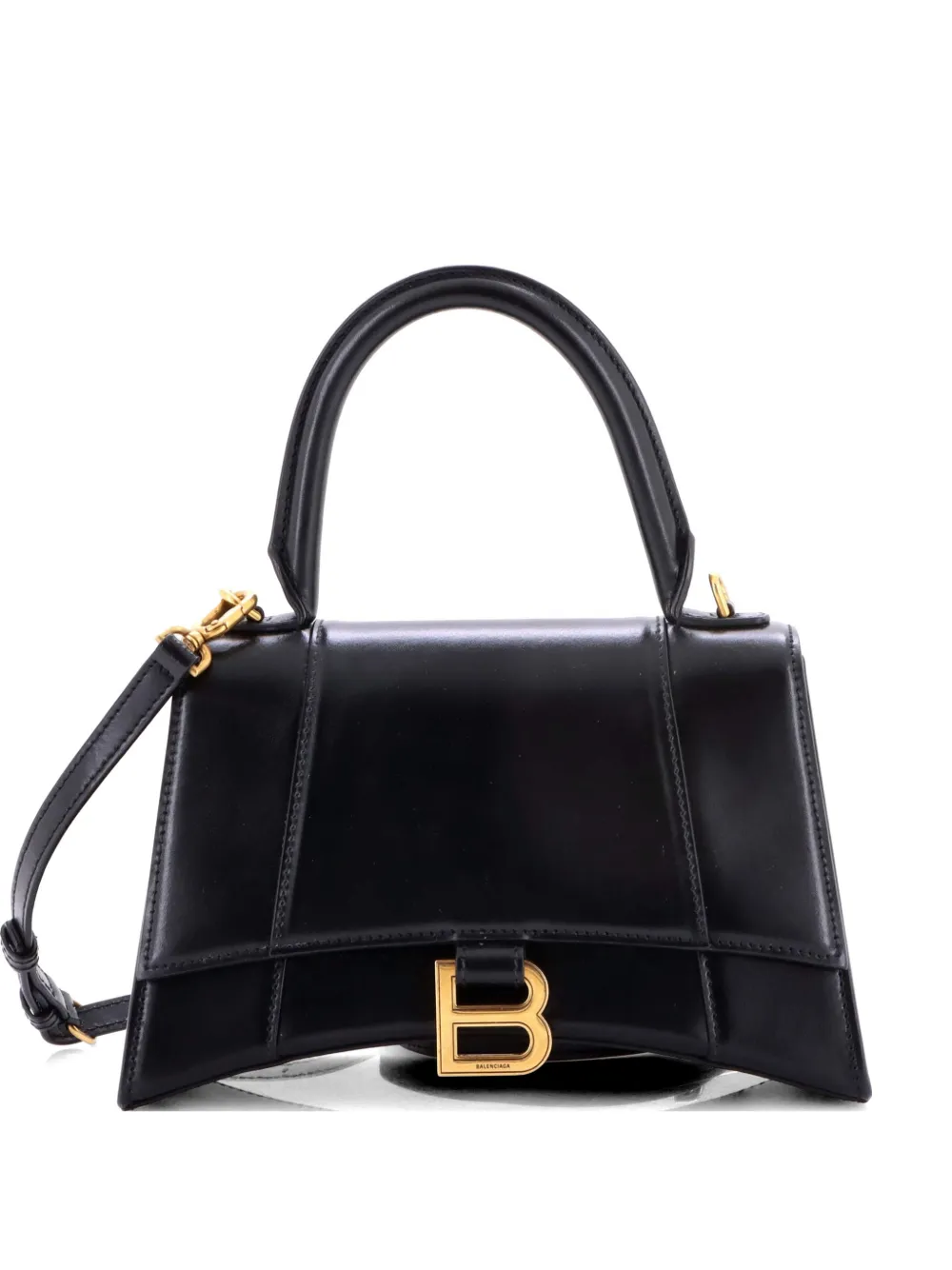 Balenciaga Pre-Owned Hourglass Top Handle Bag Leather Small satchel - Nero