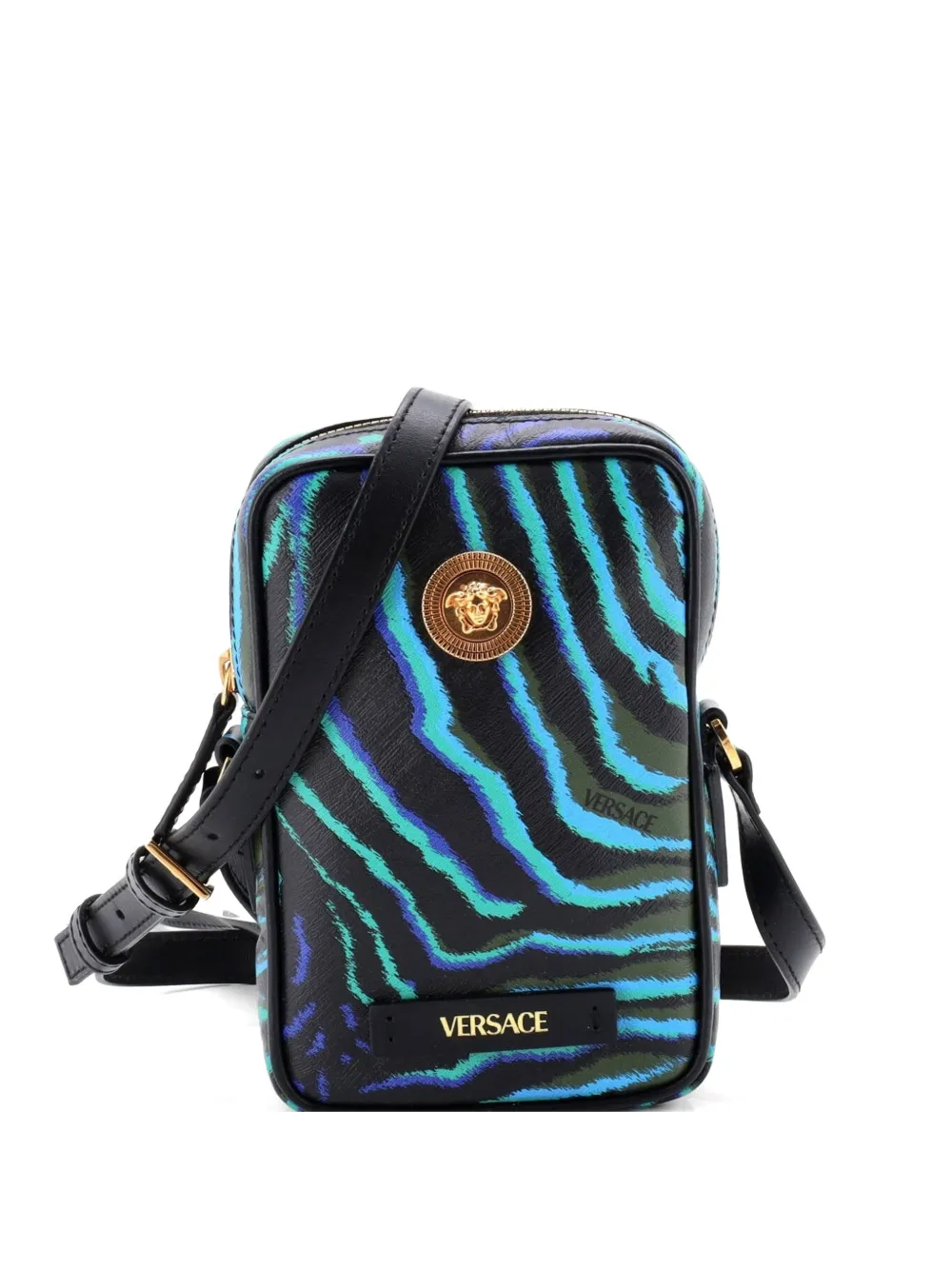 Versace Pre-Owned Medusa Biggie Pouch Printed Leather Micro crossbody bag - Mehrfarbig