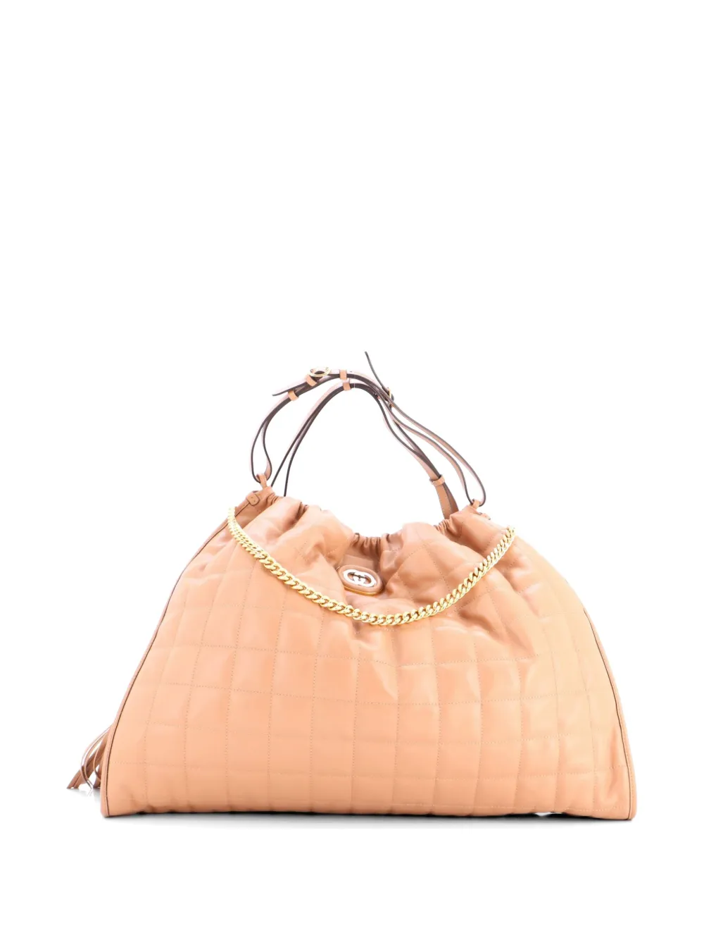 Gucci Pre-Owned Deco Matelasse Leather Large tote bag - Toni neutri