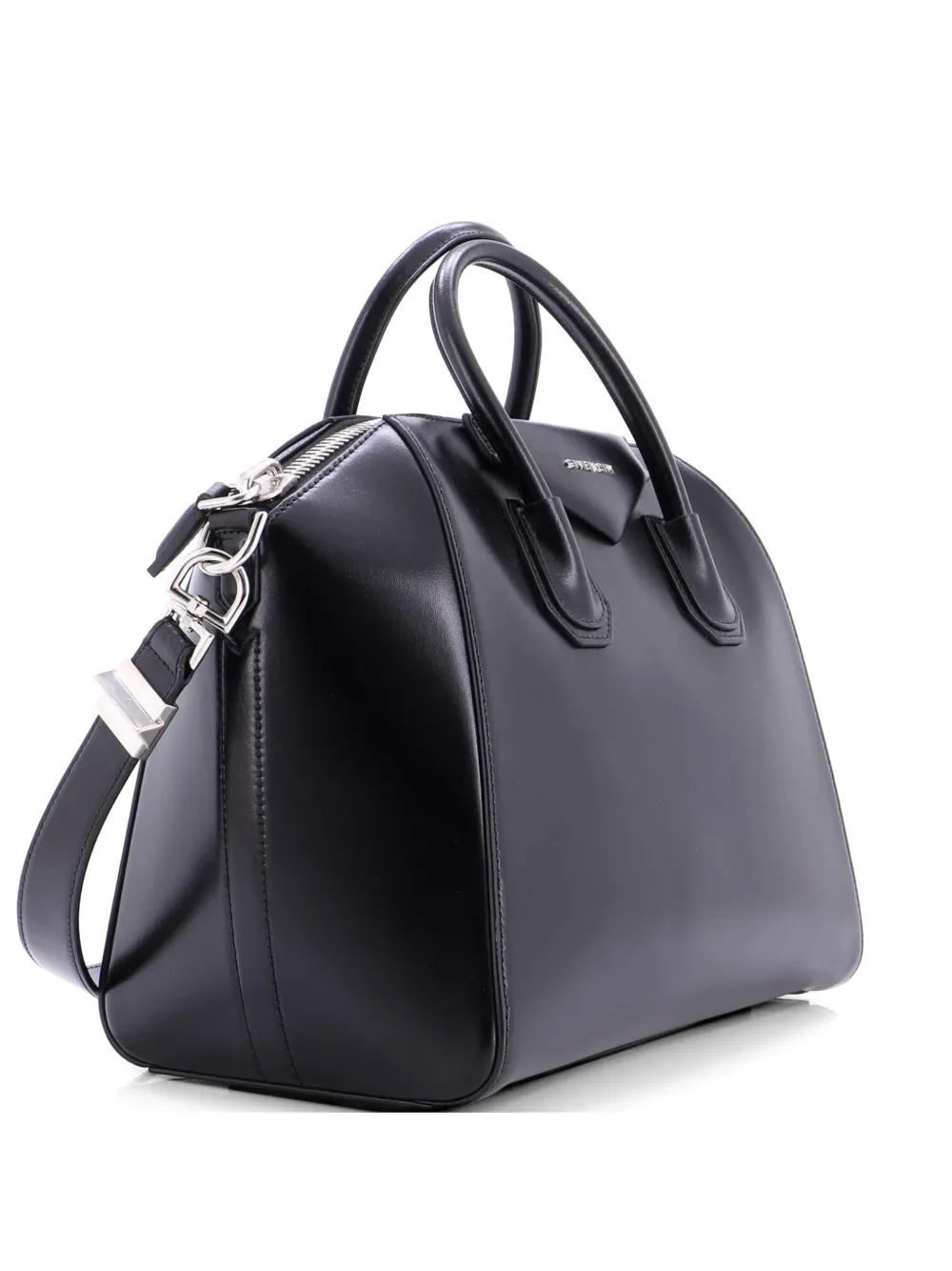 Givenchy Pre-Owned Antigona Bag Glazed Leather Medium satchel - Nero