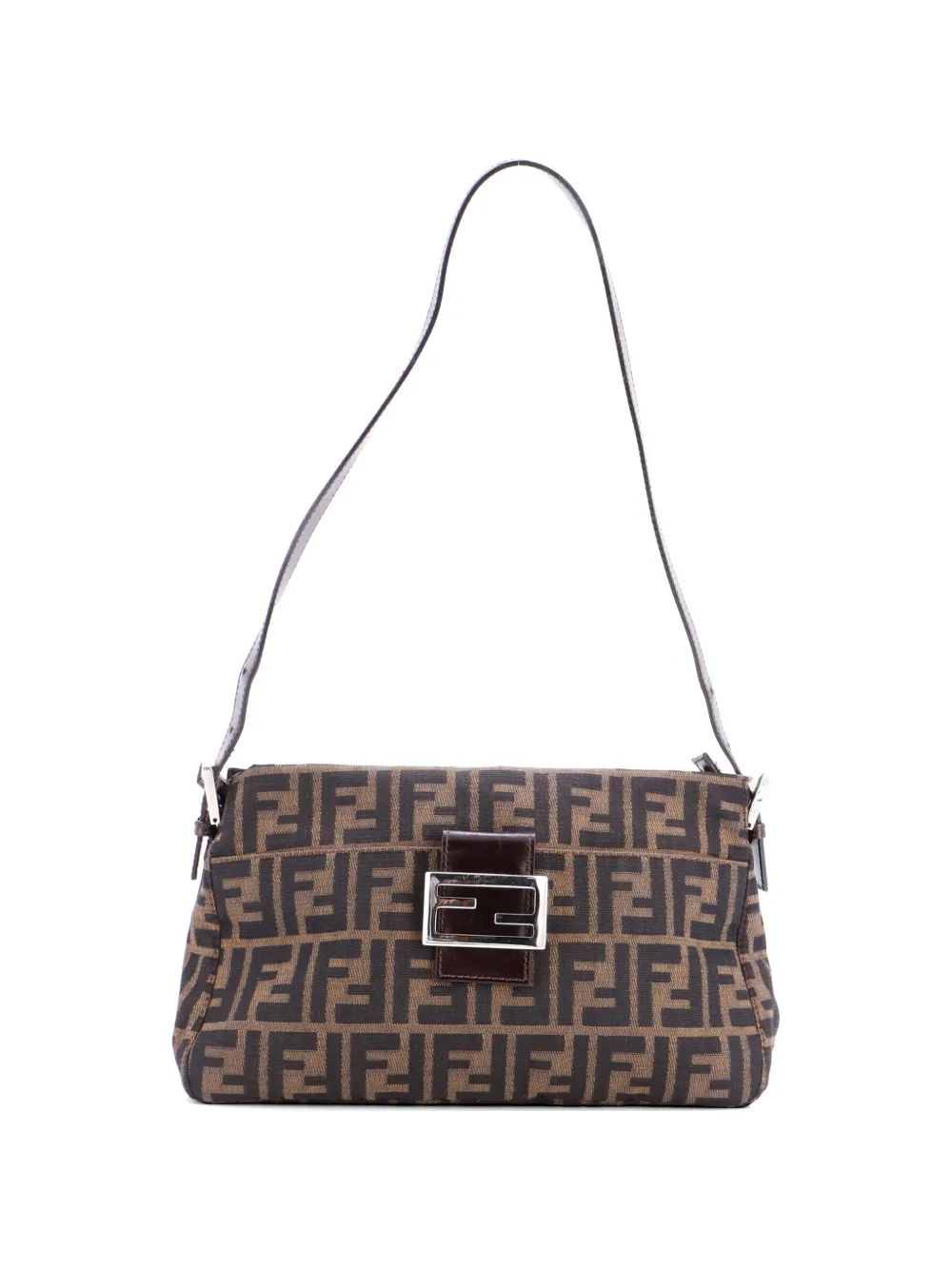 Fendi Pre-Owned Vintage Shoulder Bag Zucca Canvas Medium hobo bag - Brown