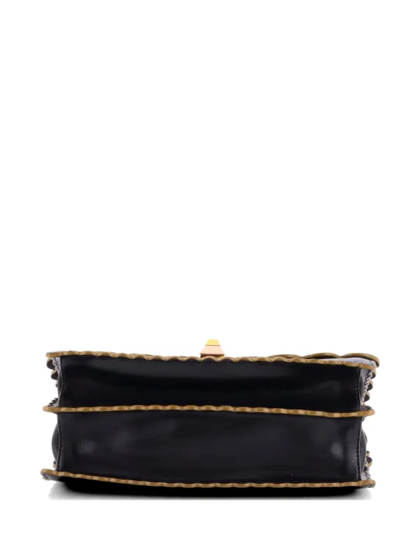 Fendi Pre-Owned キャナイ レザー ミディアム ショルダーバッグ 