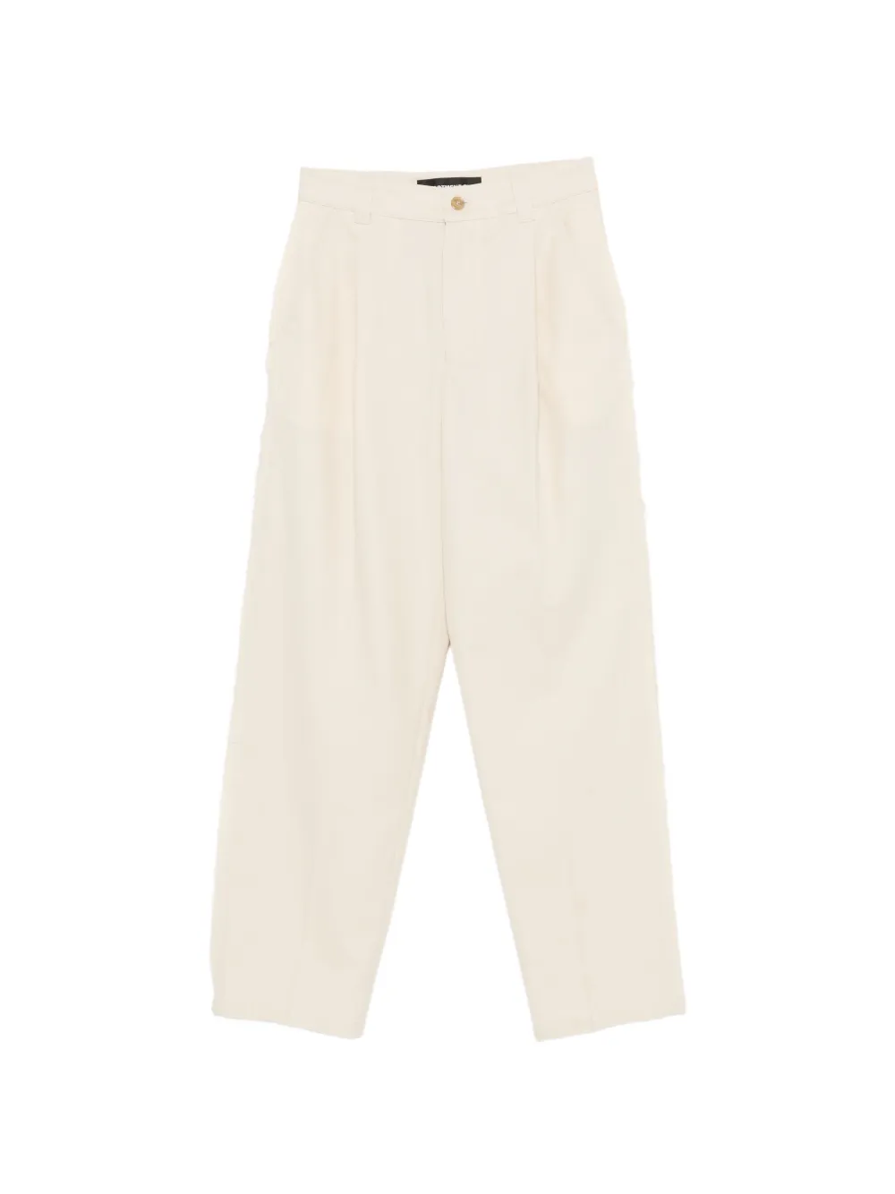 Department 5 Gladys pleated frayed-edge trousers - Toni neutri