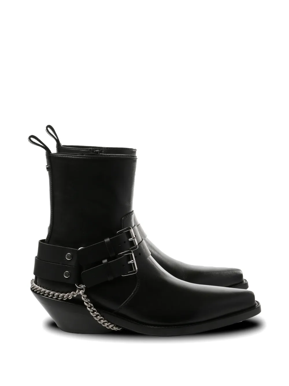 Ann Demeulemeester Kiril Santiags ankle boots Zwart