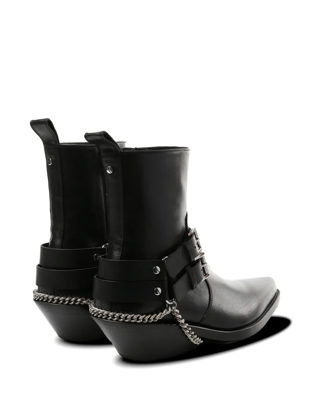 Ann Demeulemeester Kiril Santiags ankle boots Zwart