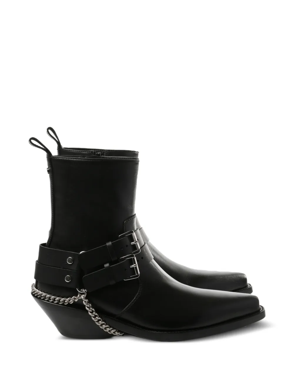  Ann Demeulemeester Botines Kiril Santiags - Negro 