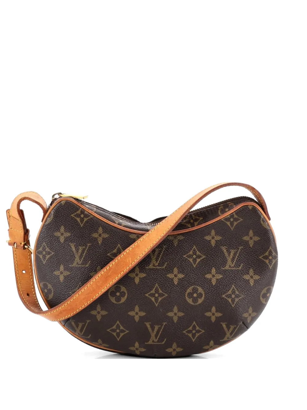 Louis Vuitton Pre-Owned Croissant Handbag Monogram Canvas PM hobo bag - Marrone