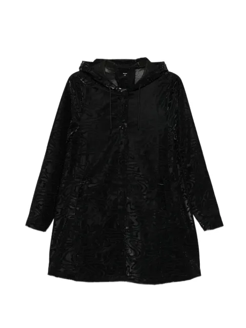 Rains A-line long-sleeve hooded jacket