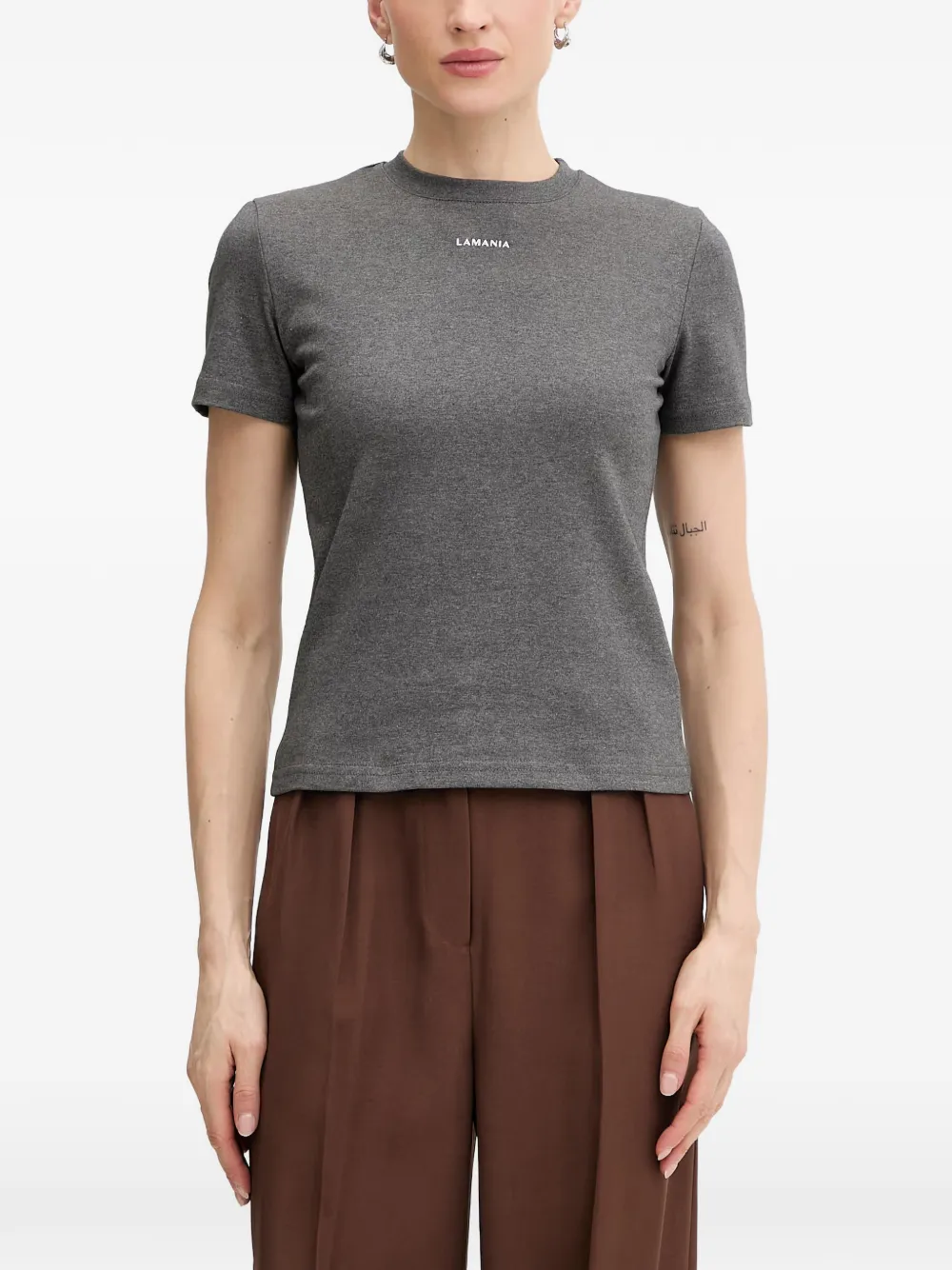 La Mania Ann logo-print short-sleeve T-shirt