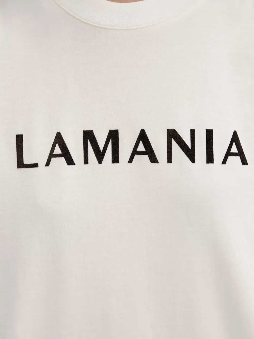 La Mania Chuck T-shirt met logo-print Wit