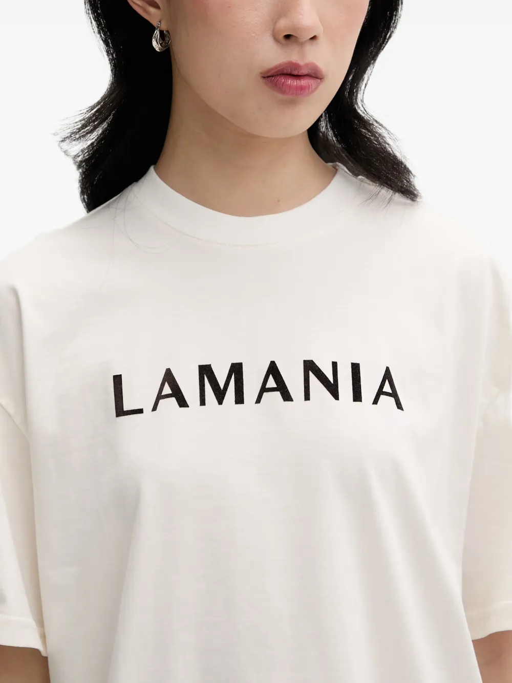 La Mania Chuck T-shirt met logo-print Wit